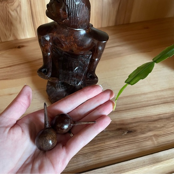 Mid Century Modern Vintage Iron Wood Hand-carved Yaqui Deer Dancer Figure - Picture 10 of 14